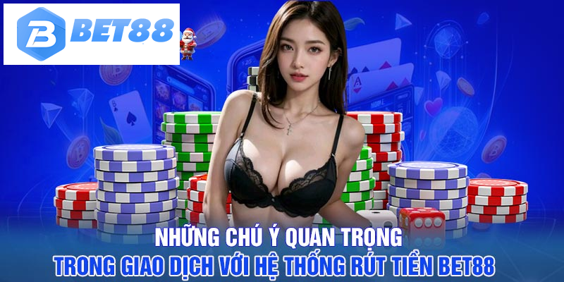 Những chú ý quan trọng trong giao dịch với hệ thống rút tiền BET88