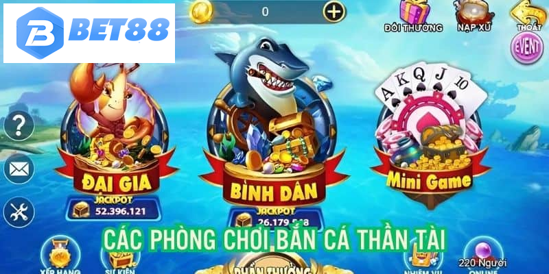 Hệ thống xây dựng, cung cấp đa dạng phòng game